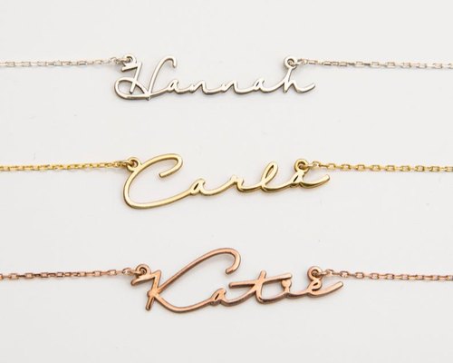 Callous Personalized Names Necklace