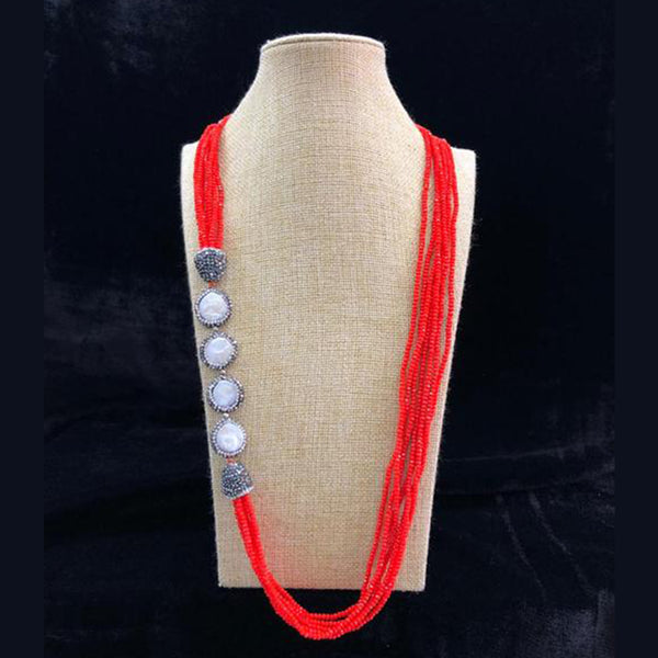 Radiant in Red Side Baroque Necklace