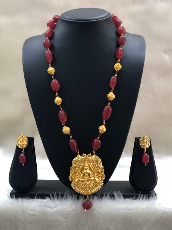 Blessed Lord Laxshmi Necklace Set