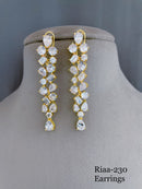 Classic Silver Stone CZ Earrings