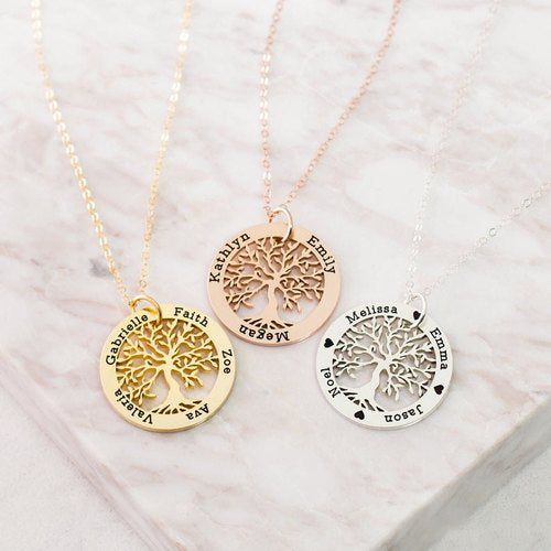 Personalized Family Tree Necklace