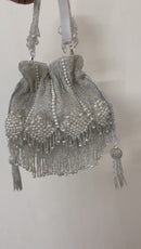 Stylish Designer Heavy Potli With Pearl Work