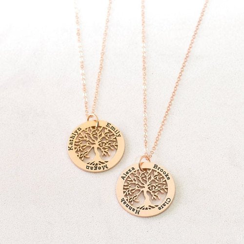 Personalized Family Tree Necklace