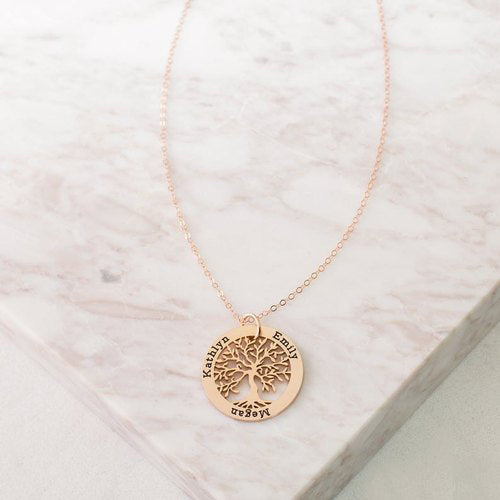 Personalized Family Tree Necklace