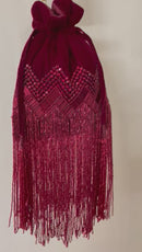 Designer Cutdana Fringe Potli Bag