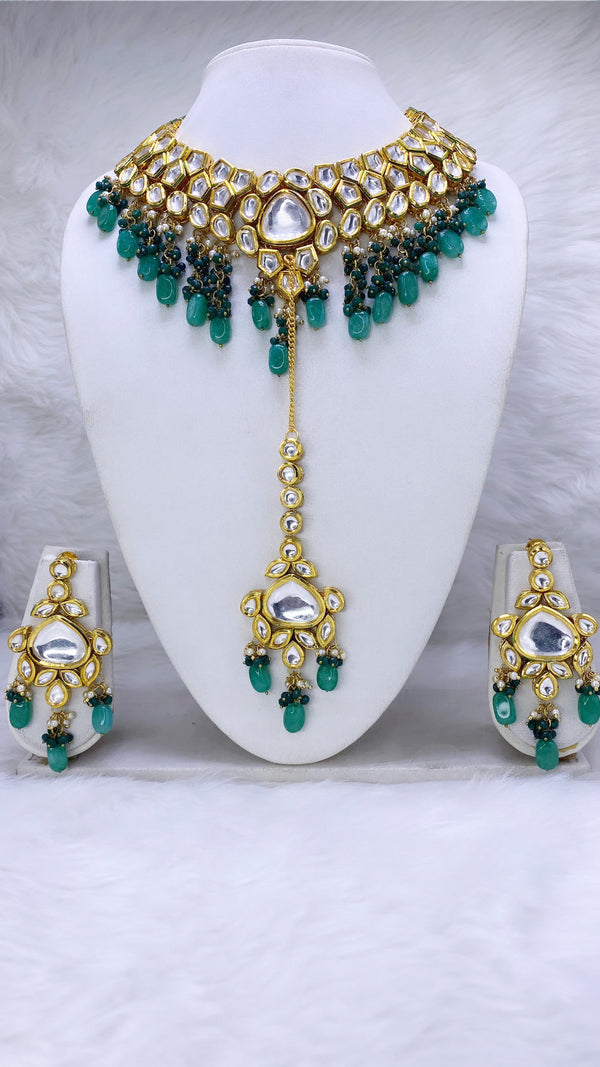 Ombre  Designer Dulhan Necklace Set