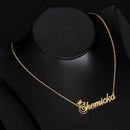Stylish Crown Name Pendant Necklace
