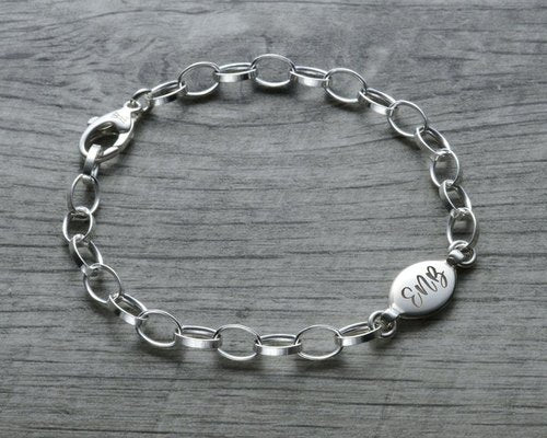 Personalized Initial Tag Bracelet
