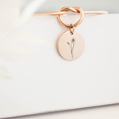 Birth Month Flower Bracelet