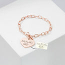 Handwriting Charm Name Bracelet