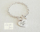 Handwriting Charm Name Bracelet
