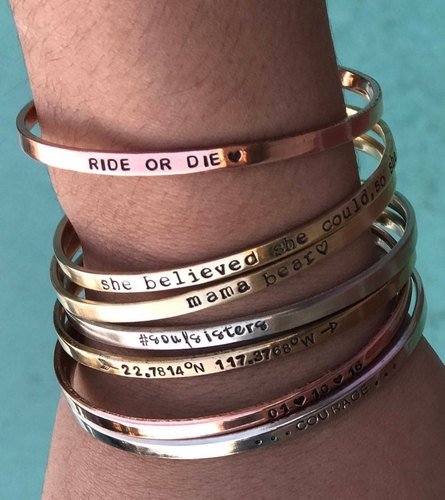 Personalized Jewelry Cuff Bracelet