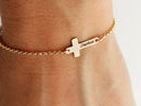 Personalized Cross Name Bracelet