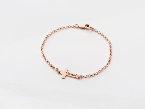 Personalized Cross Name Bracelet