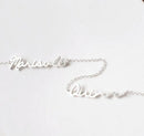 Double Dainty Name Pendant Bracelet