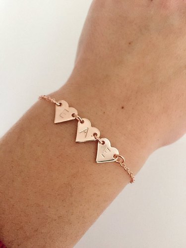Personalized Name Heart Shape Bracelet