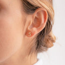 Pave Letter Personalised  Earrings