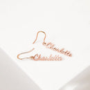 Name Shackle Simple Earrings