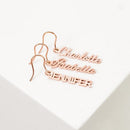 Name Shackle Simple Earrings