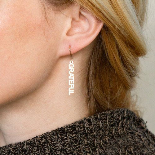 Name Shackle Simple Earrings