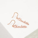 Name Shackle Simple Earrings