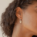 0.6 Inch Ladies Fancy Flower Earrings