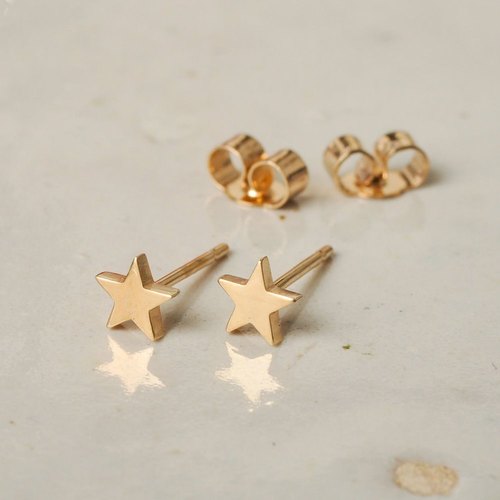 Sterling Star Shape Ladies Earrings