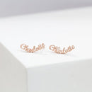 Custom Personalised Name Earrings