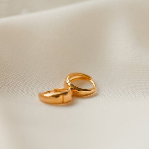 Lucy Hinged Huggie Earrings