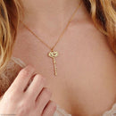 Fashionable Birth Flower Name Necklace