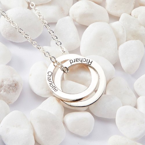 Flounce Personalized Ring Necklace