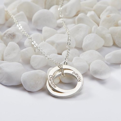 Flounce Personalized Ring Necklace