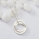 Flounce Personalized Ring Necklace