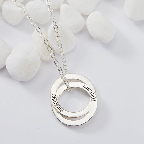 Flounce Personalized Ring Necklace