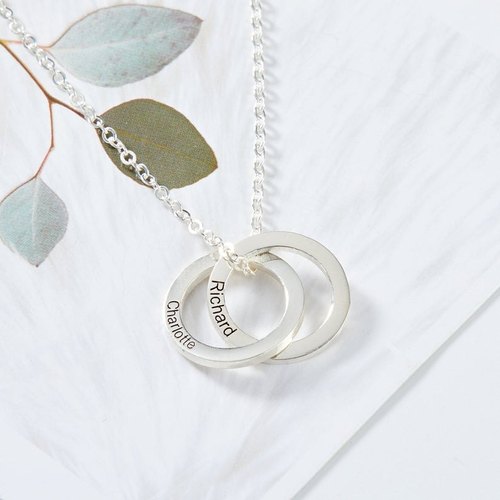 Flounce Personalized Ring Necklace