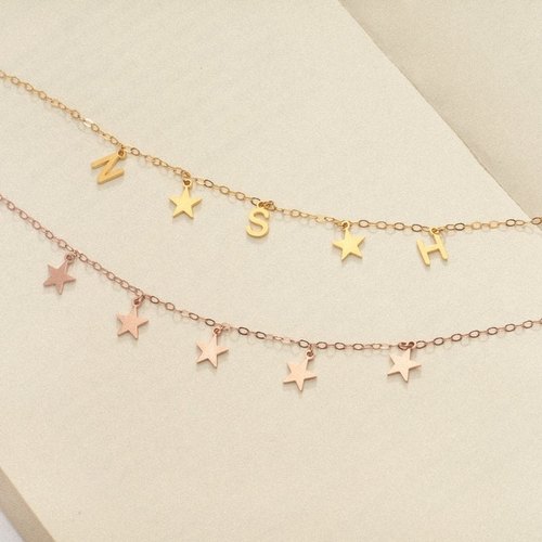Bestial Name Initial Necklace