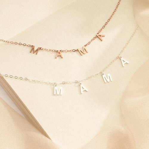 Bestial Name Initial Necklace
