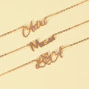 Beastly Gold Custom Name Pendant