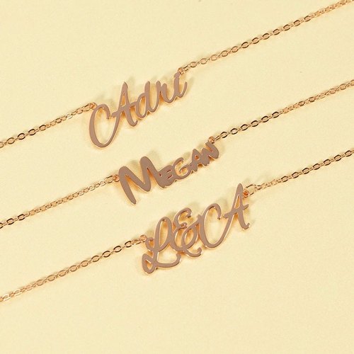 Beastly Gold Custom Name Pendant