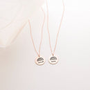 Custom Rainbow Name Pendant Necklace
