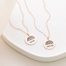 Custom Rainbow Name Pendant Necklace