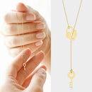 Corporal Heart Key Y Necklace