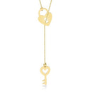 Corporal Heart Key Y Necklace