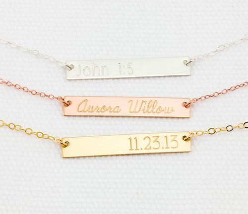 Wedding Wear Name Necklace