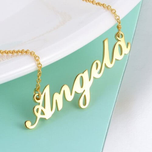 Terrene Custom Name Pendant Necklace