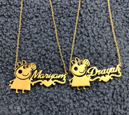 Charming Character Name Necklace