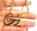 Big Letter Name Necklace