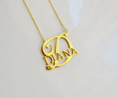 Big Letter Name Necklace