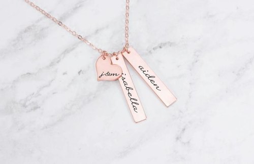 Family Grandma Name Pendant Necklace