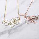 Whack Personalized Script Name Necklace With Heart